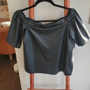 Bailey’s 44 Vegan Leather top in black